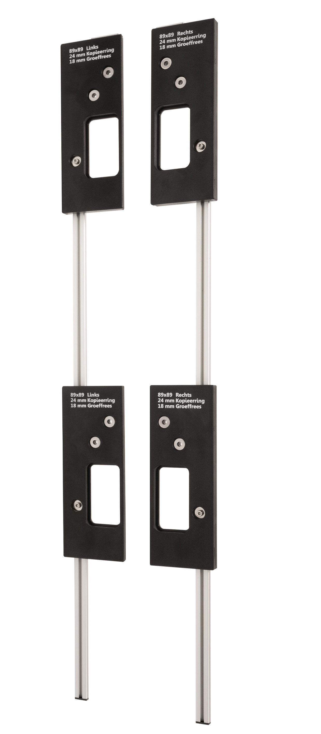 Freesmal scharnieren set 89 x 89 mm - 4 delig