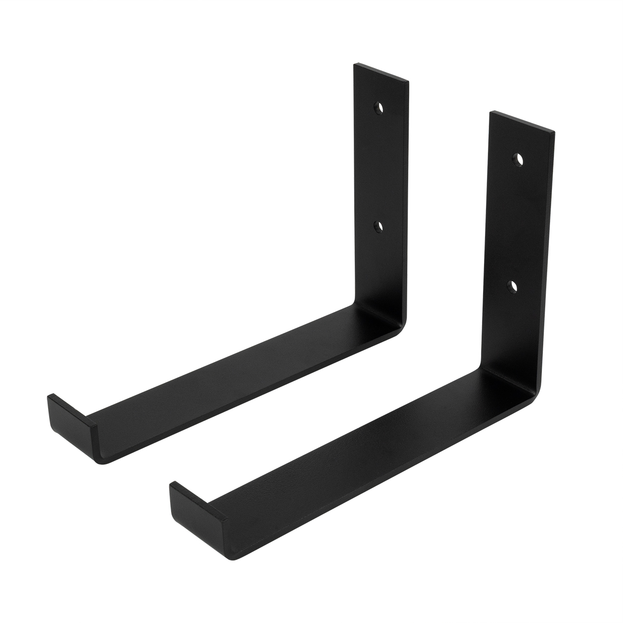 Plankdrager Zwart Industrieel 15 x 20 cm - T4 - Set 2 Stuks