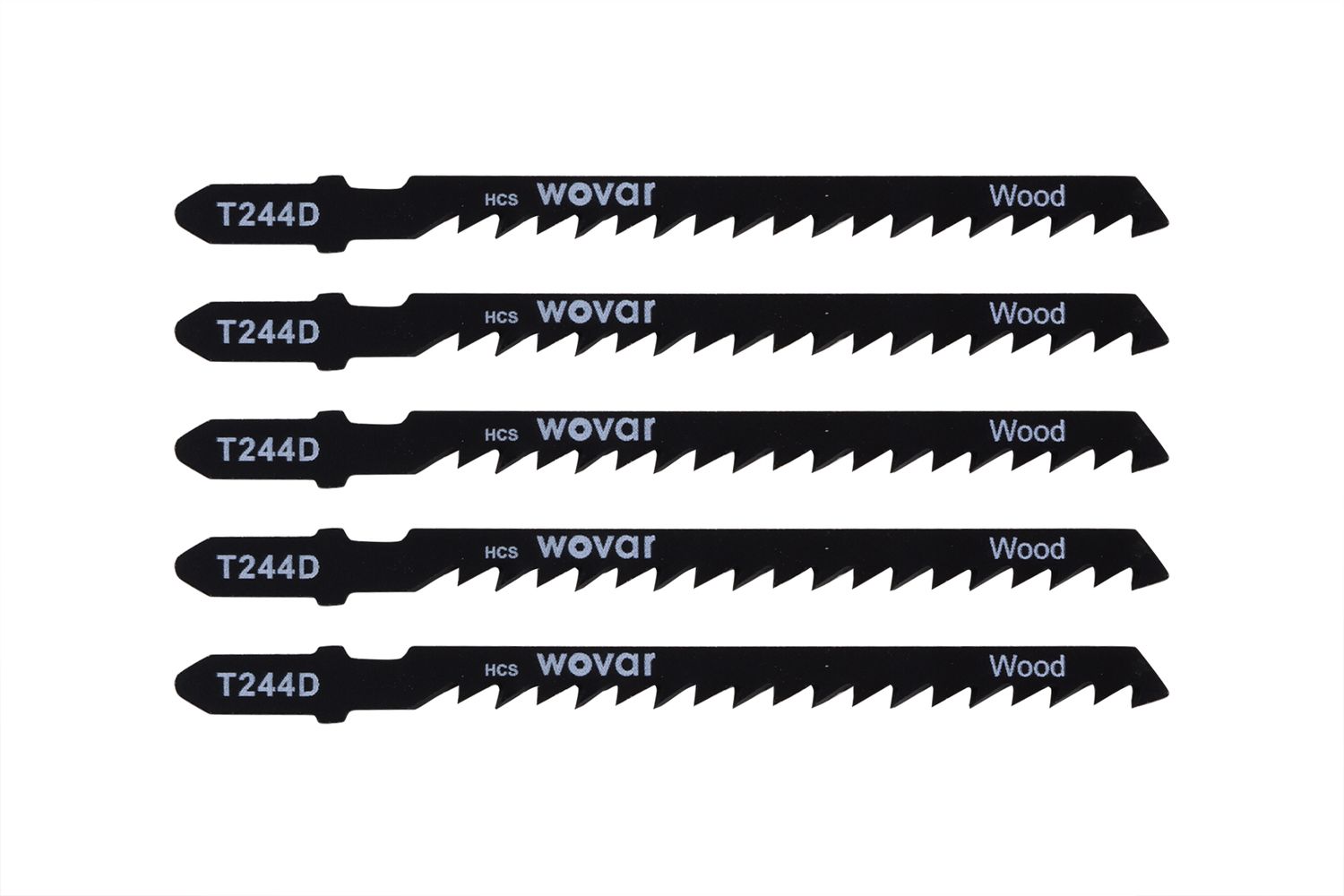 Decoupeerzaagbladen 244D Hout Grof voor bochten - Set 5 Stuks