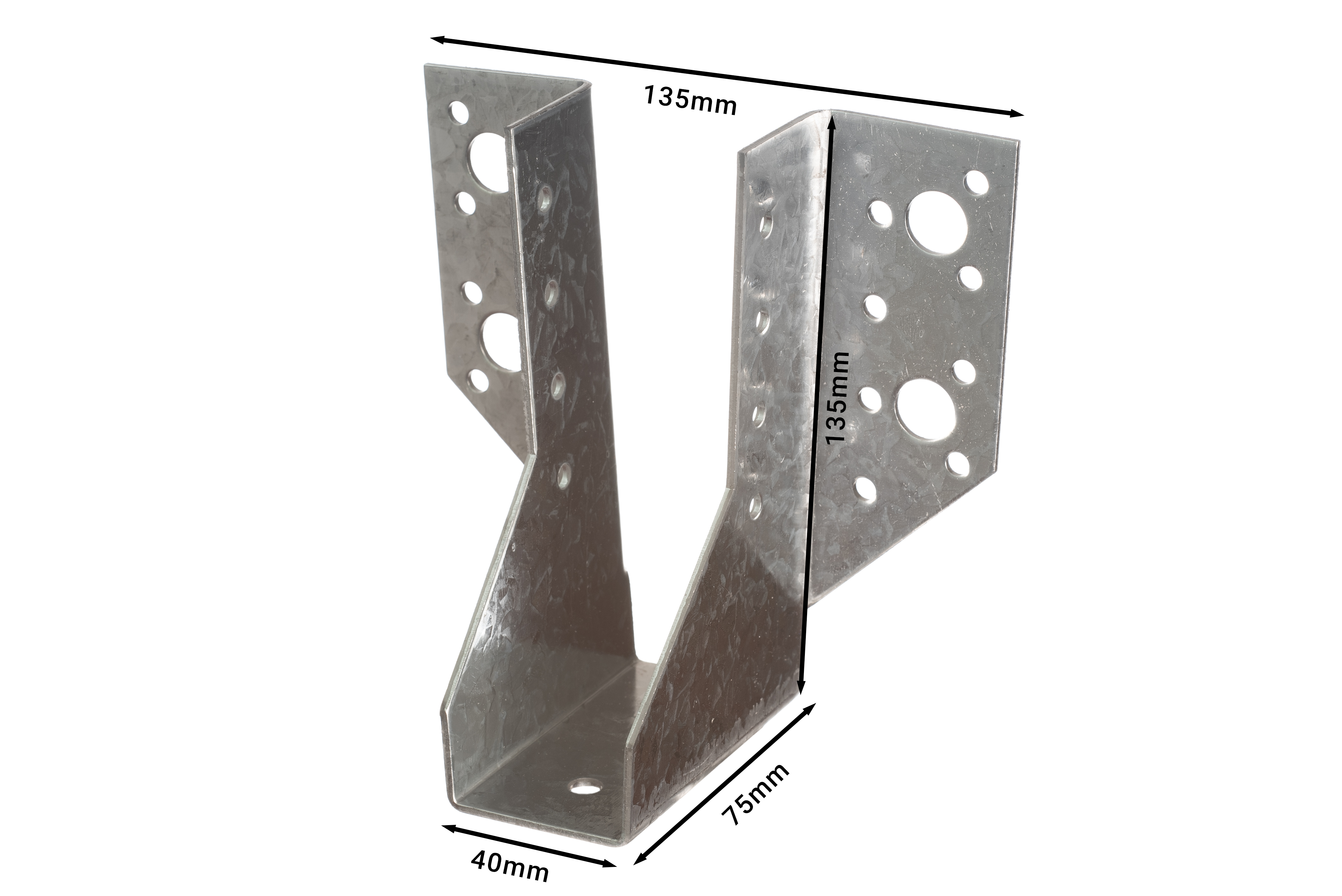 Raveeldrager Zwaar Verzinkt voor 3.8 x 23.5 cm Balken - Per Stuk, foto 2 van 2