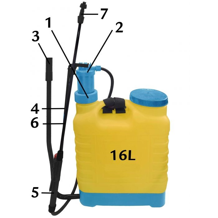 Rugspuit Professioneel 16 liter - Per Stuk, foto 4 van 4