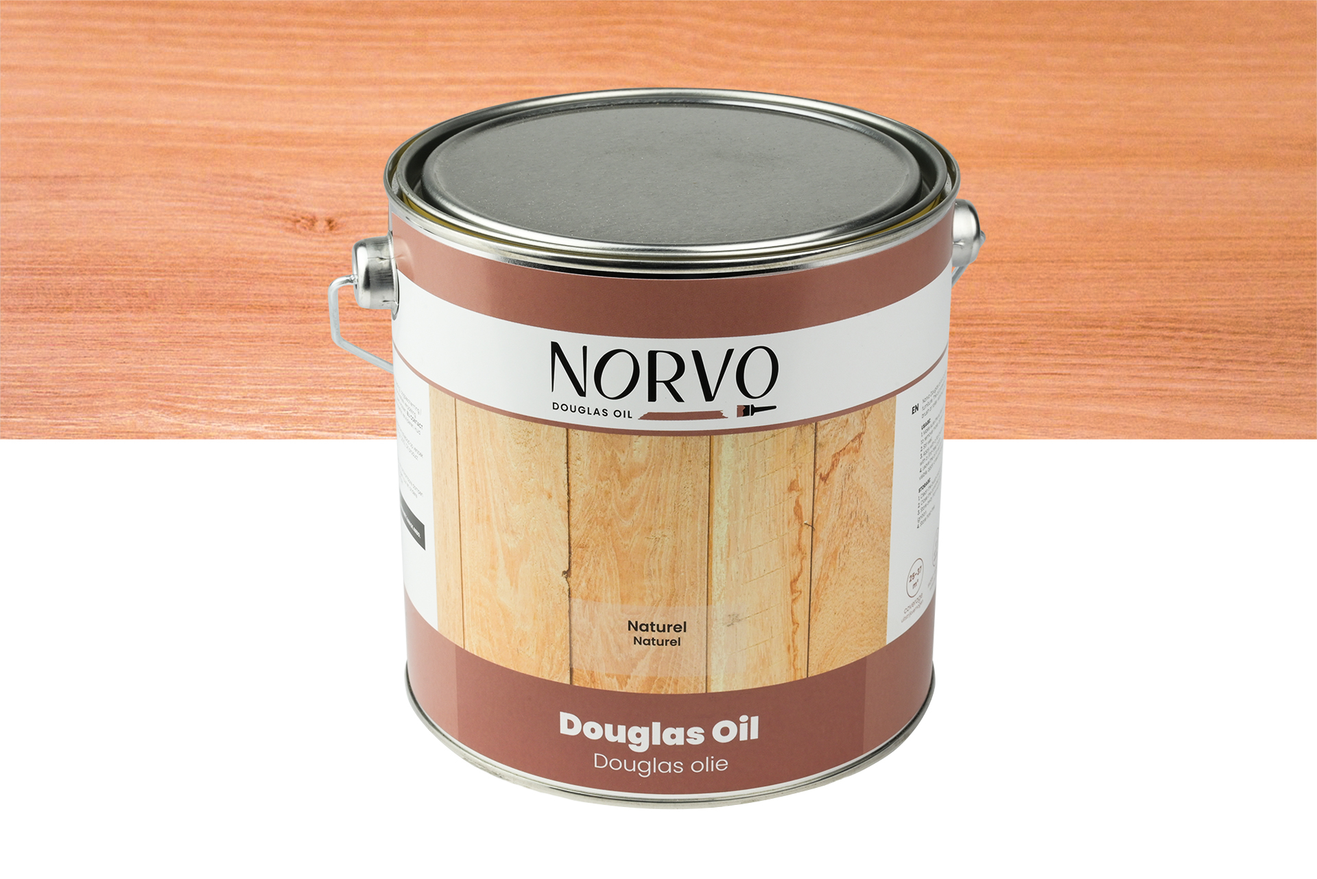 Norvo - Lariks en Douglas olie - 'Naturel' 2,5 Liter