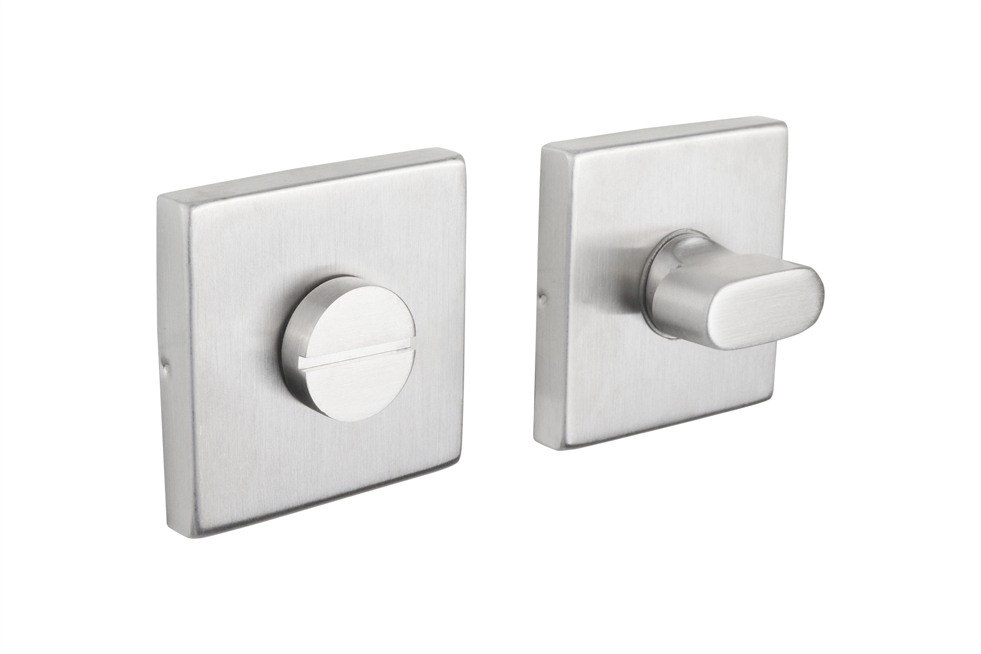 Lavuzo WC-sluiting RVS vierkant rozet - Per Set