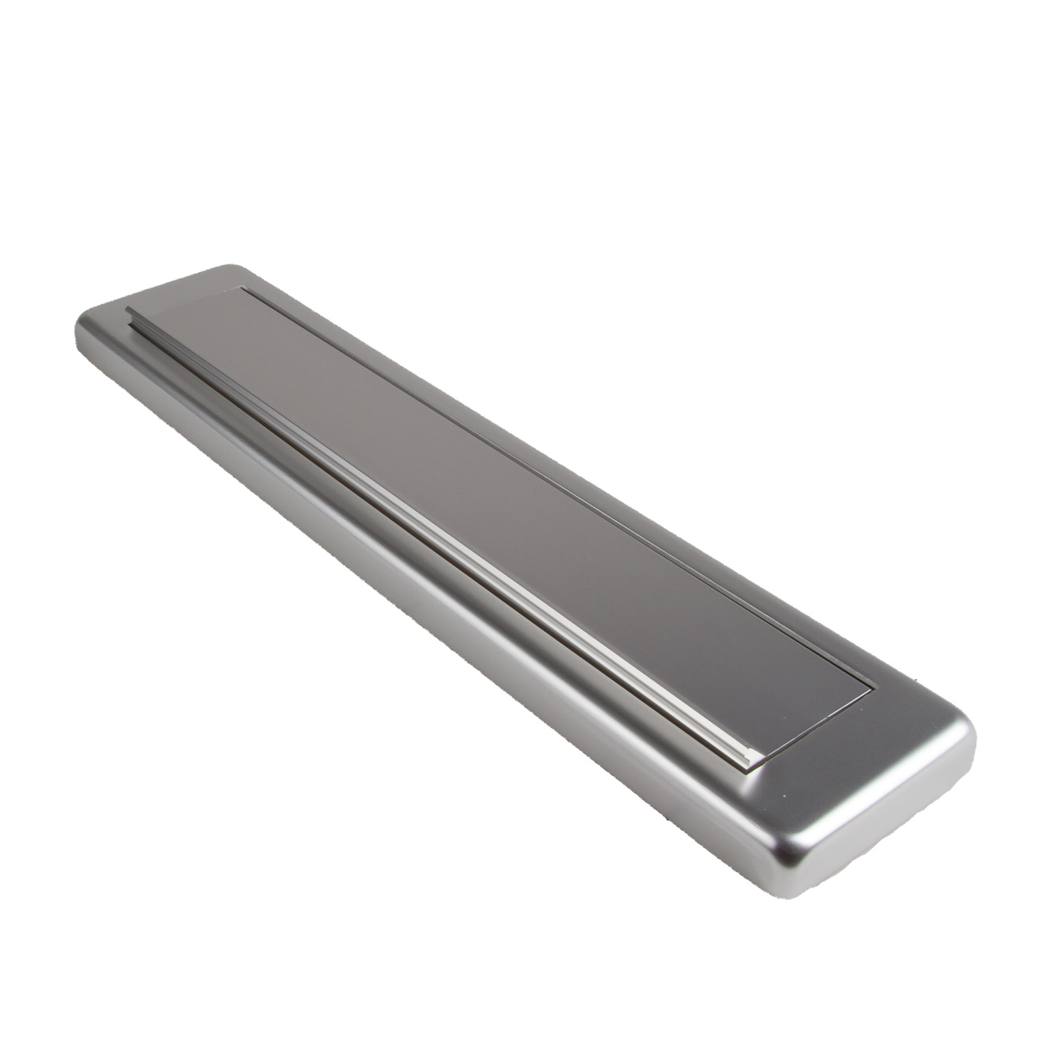 Brievenbusklep Aluminium met Veer Recht Model - Per Stuk
