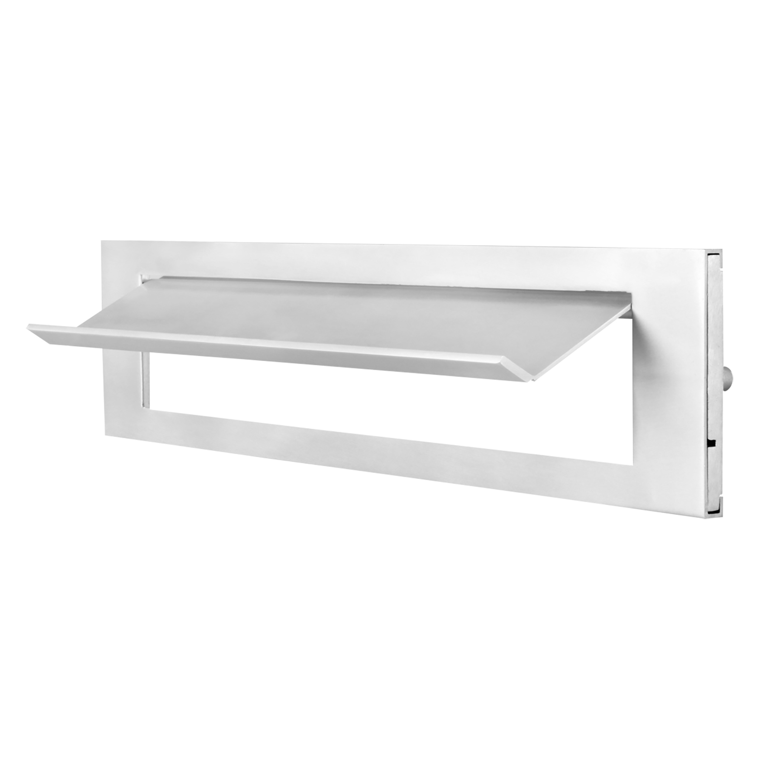 Briefplaat Aluminium met Tuimelklep - Per Stuk