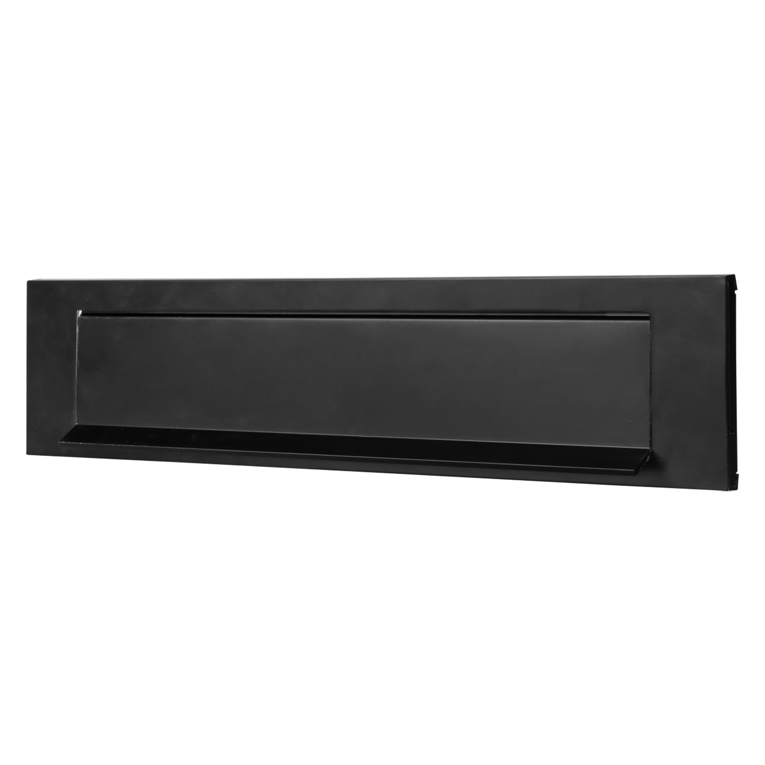 Briefplaat Zwart met Tuimelklep - Per Stuk, foto 2 van 2