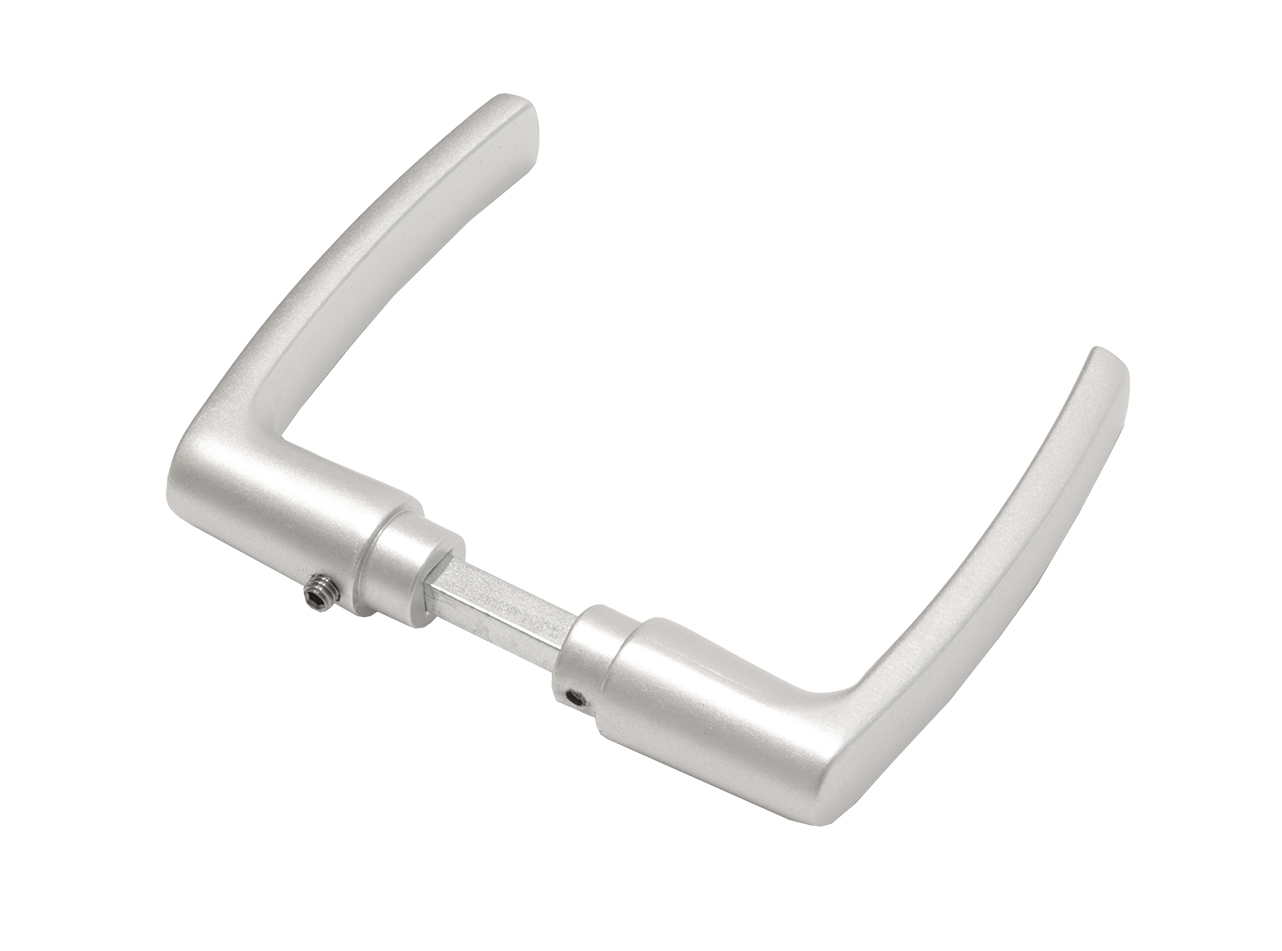 Deurklink blokmodel Aluminium - Per set