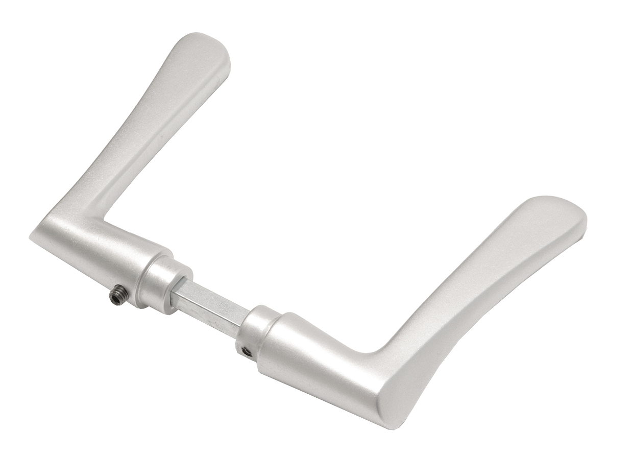 Deurklink vlindermodel Aluminium - Per set