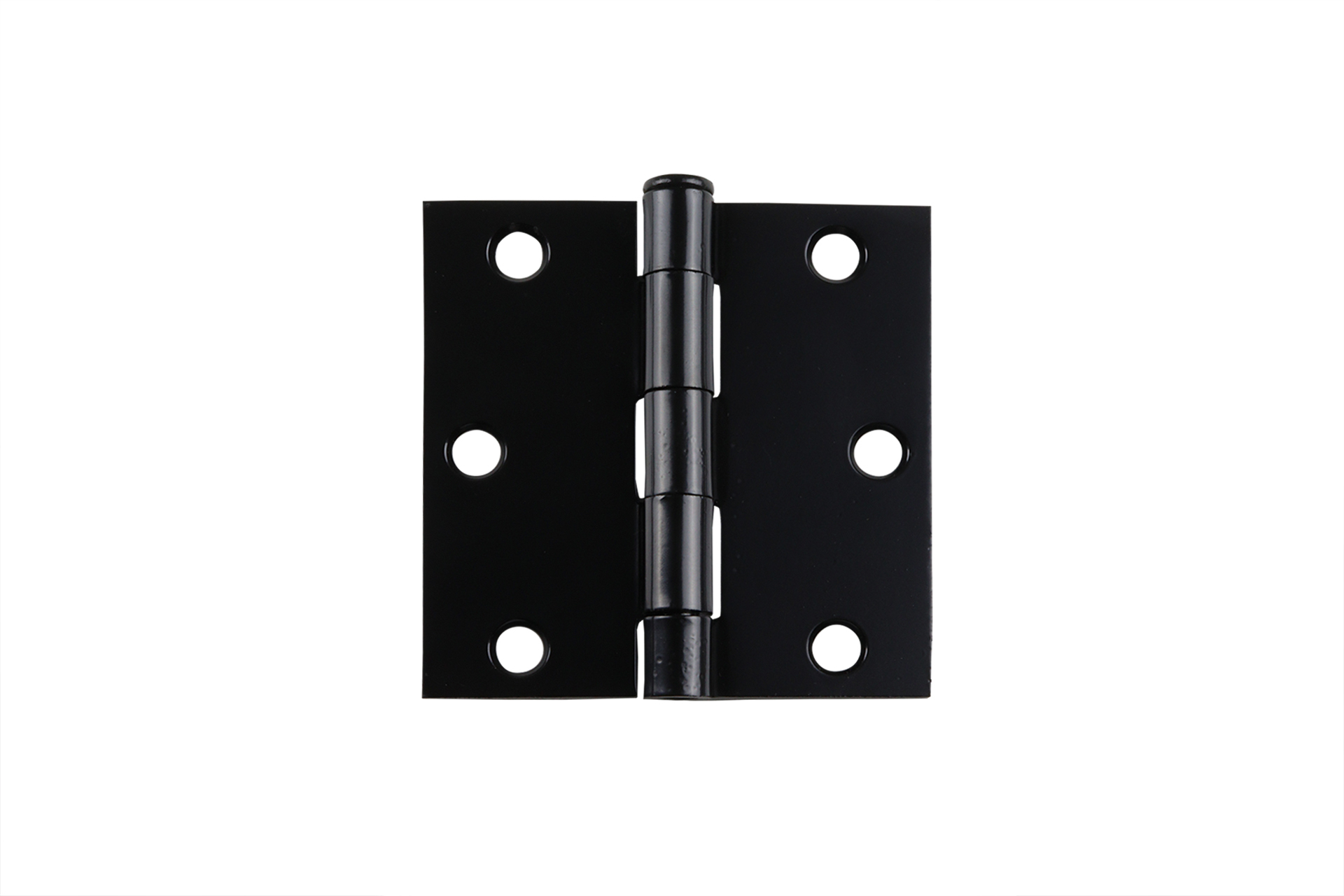 Scharnier Zwart 76 x 76 mm met losse pen en rechte hoek - Per stuk, foto 4 van 4