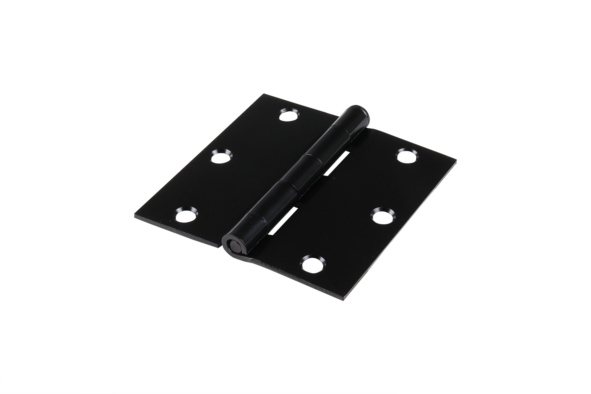 Scharnier Zwart 89 x 89 mm met losse pen en rechte hoek - Set 2 stuks