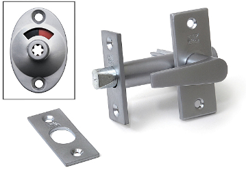 Insteekgrendel WC Grijs 70 / 50 mm - WC Slot - Per Stuk