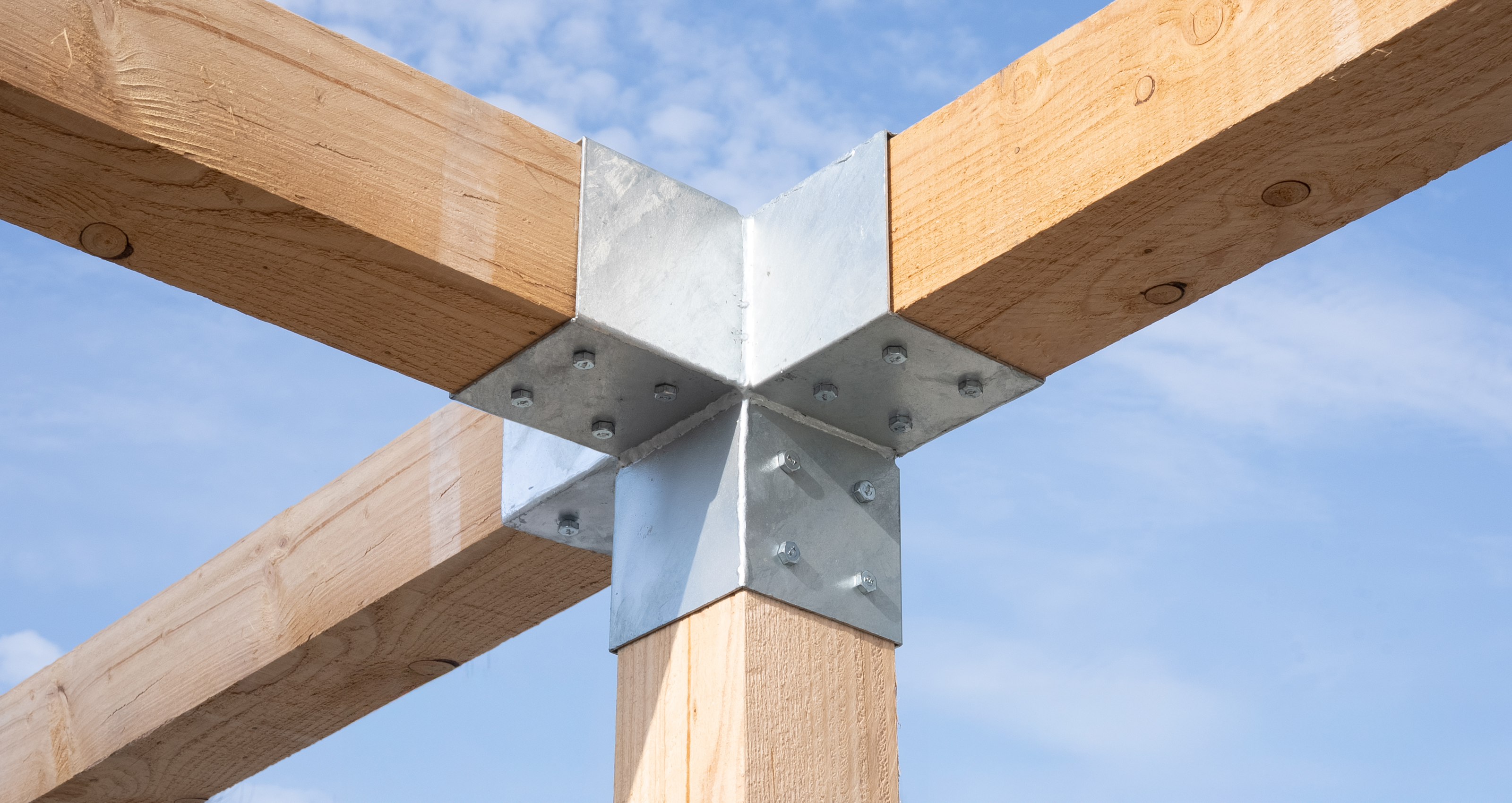 Pergola Hoekverbinding met Verlenging voor 12 x 12 cm palen - Per stuk, foto 2 van 4