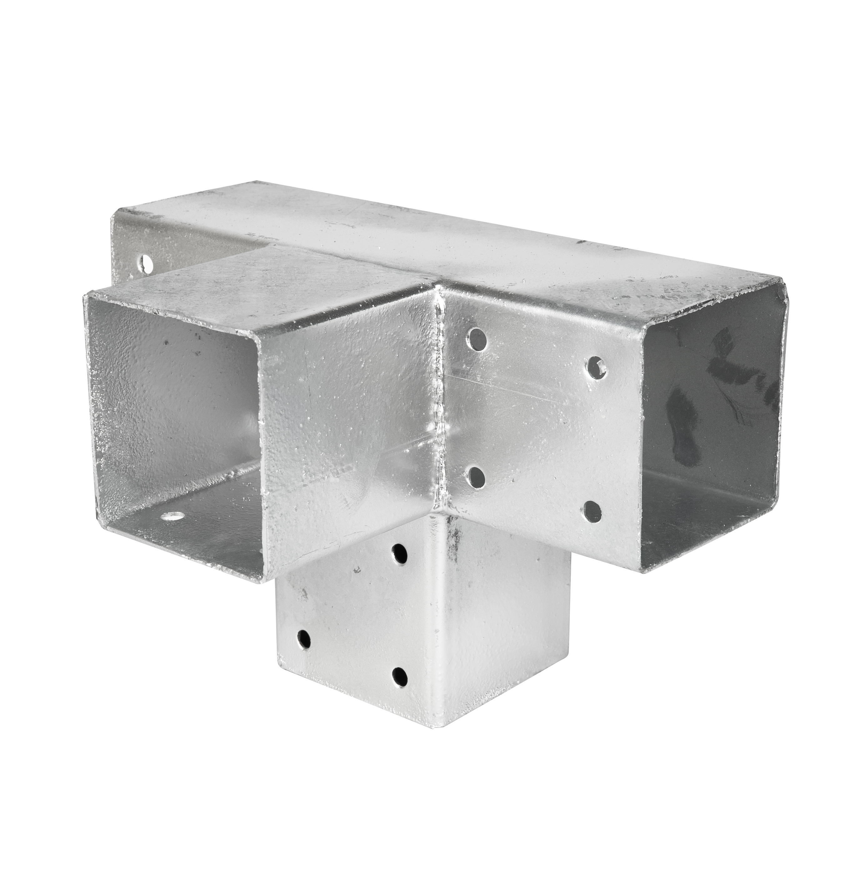 Pergola Hoekverbinding met Verlenging voor 9 x 9 cm palen Kubus model - Per stuk