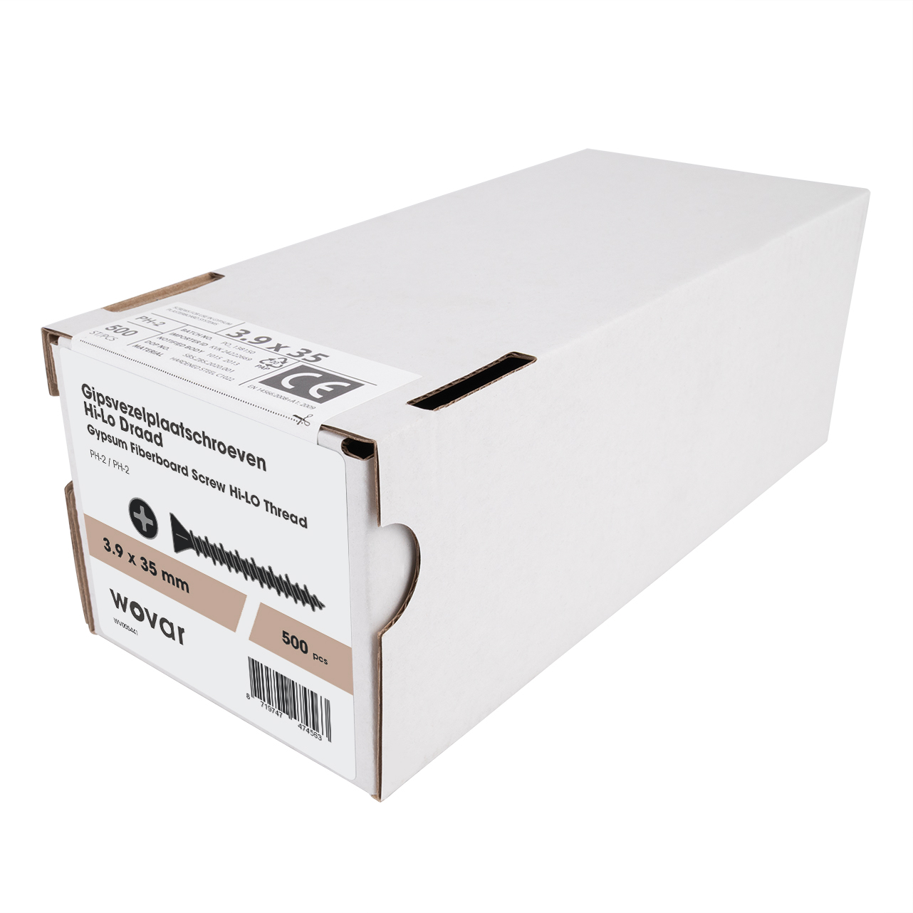 Gipsvezelplaatschroeven 3.9 x 35 mm voor Fermacell - Doos 500 stuks, foto 2 van 3
