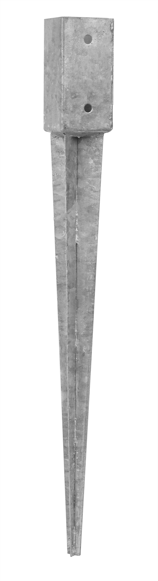 Paalhouder met punt 7.1 x 7.1 x 75 cm - Per Stuk