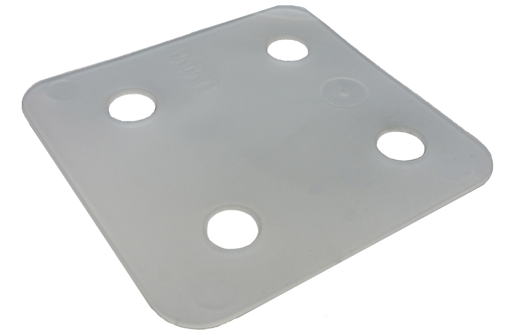 Drukplaat zonder sleuf 1mm Transparant - Zak 96 stuks