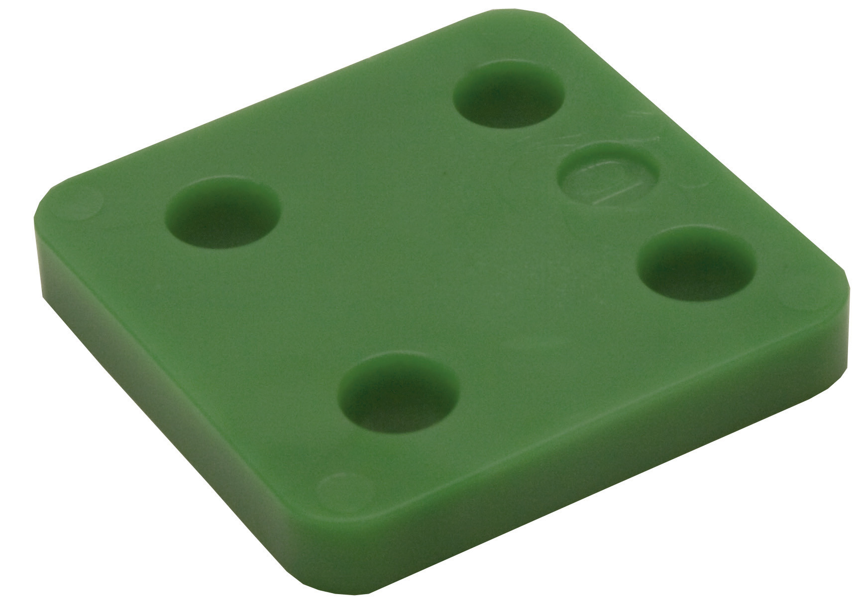 Drukplaat zonder sleuf 10mm Groen - Zak 48 stuks