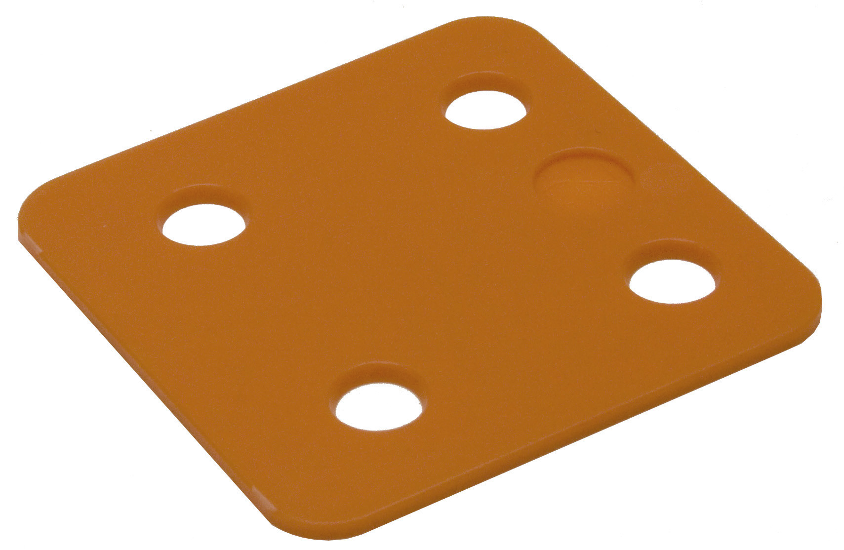 Drukplaat zonder sleuf 2mm Oranje - Zak 48 stuks