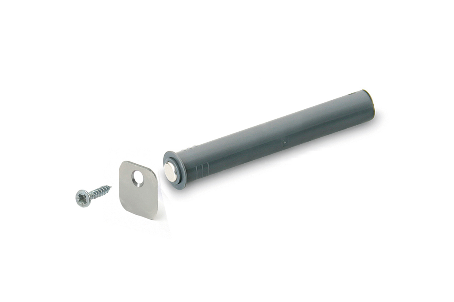 Druksnapper met Magneet Antraciet 40 mm - Per Stuk