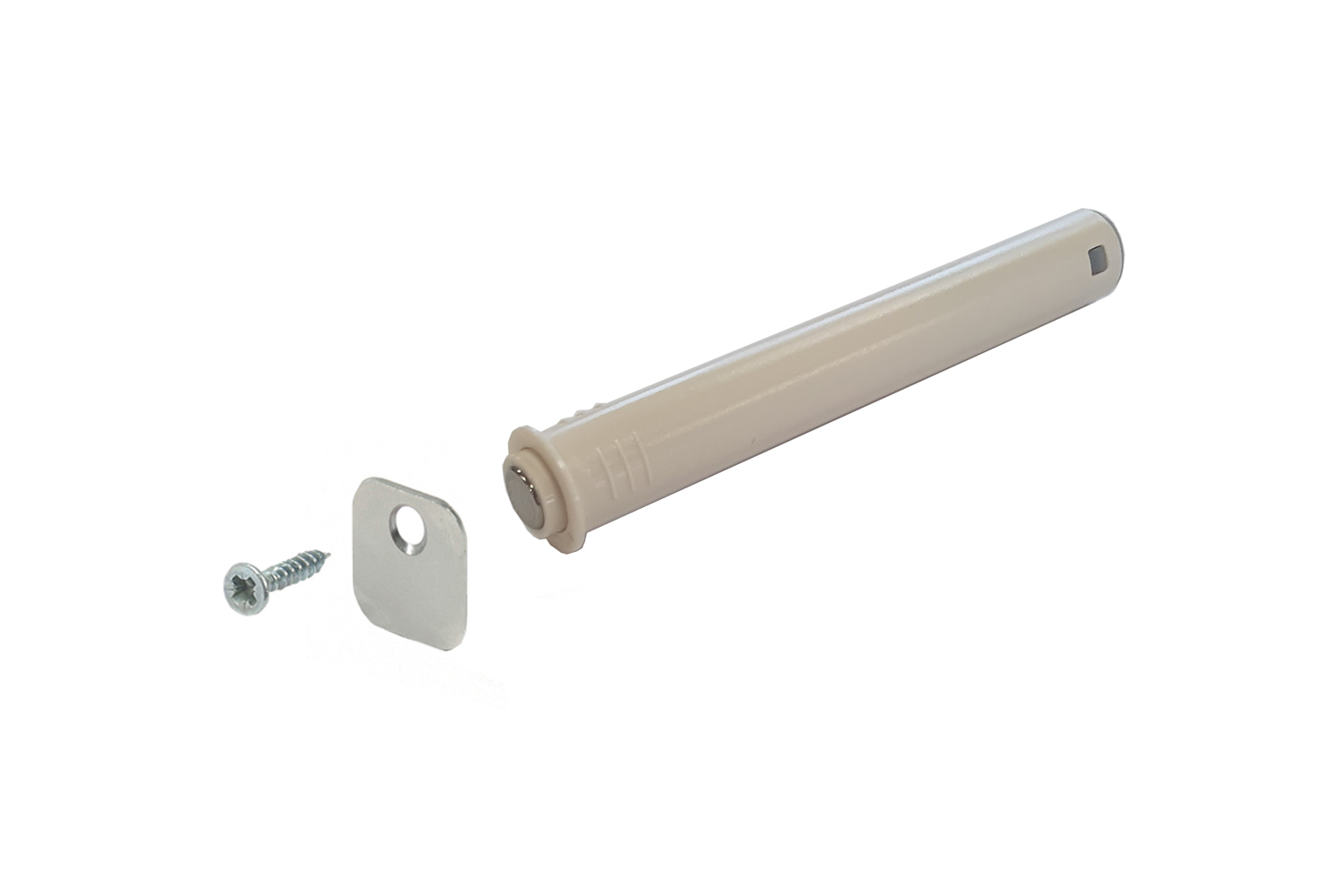Druksnapper met Magneet Wit 40 mm - Per Stuk