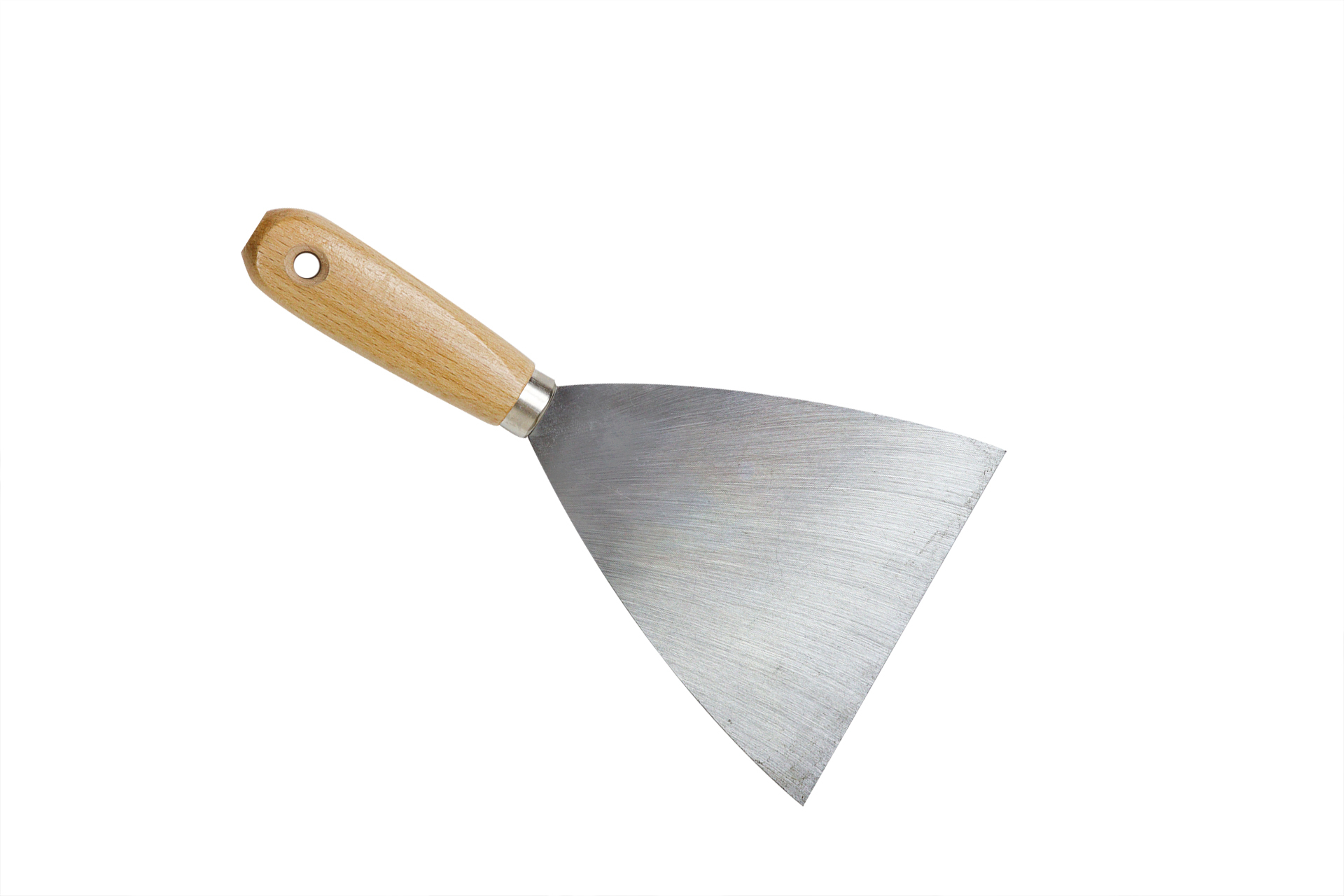 Plamuurmes 125 mm houten handvat - Per Stuk