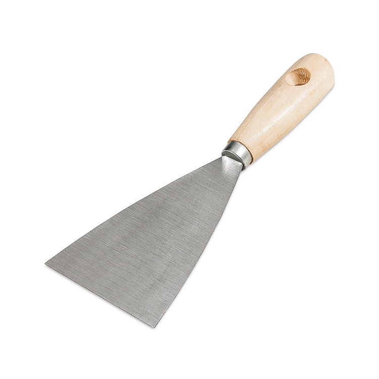 Plamuurmes 80 mm houten handvat - Per Stuk