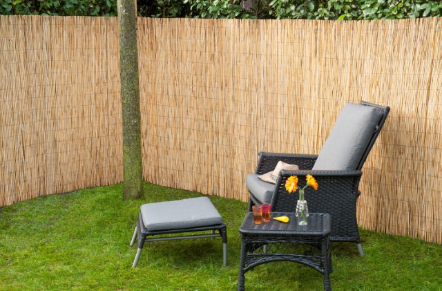 Creative Home rieten bedrand rieten schutting set van 5 | 100 x 40 cm