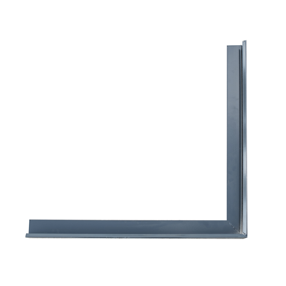 Daktrim Antraciet Aluminium Buitenhoek 6.0 x 6.4 x 40 cm - Per Stuk, foto 2 van 3