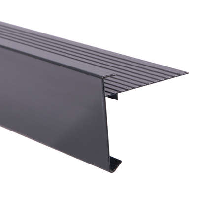 Daktrim Antraciet Aluminium Recht 4.5 x 4.5 x 250 cm - Per Stuk