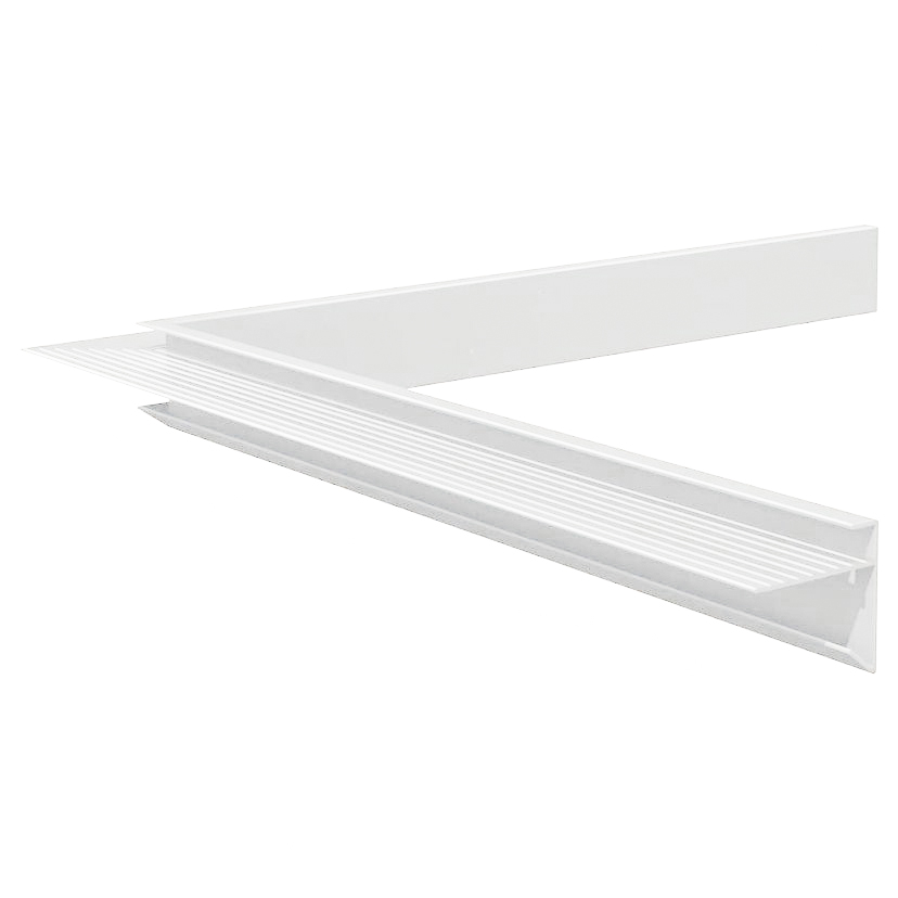 Daktrim Wit Aluminium Binnenhoek 4.5 x 4.5 x 40 cm - Per Stuk
