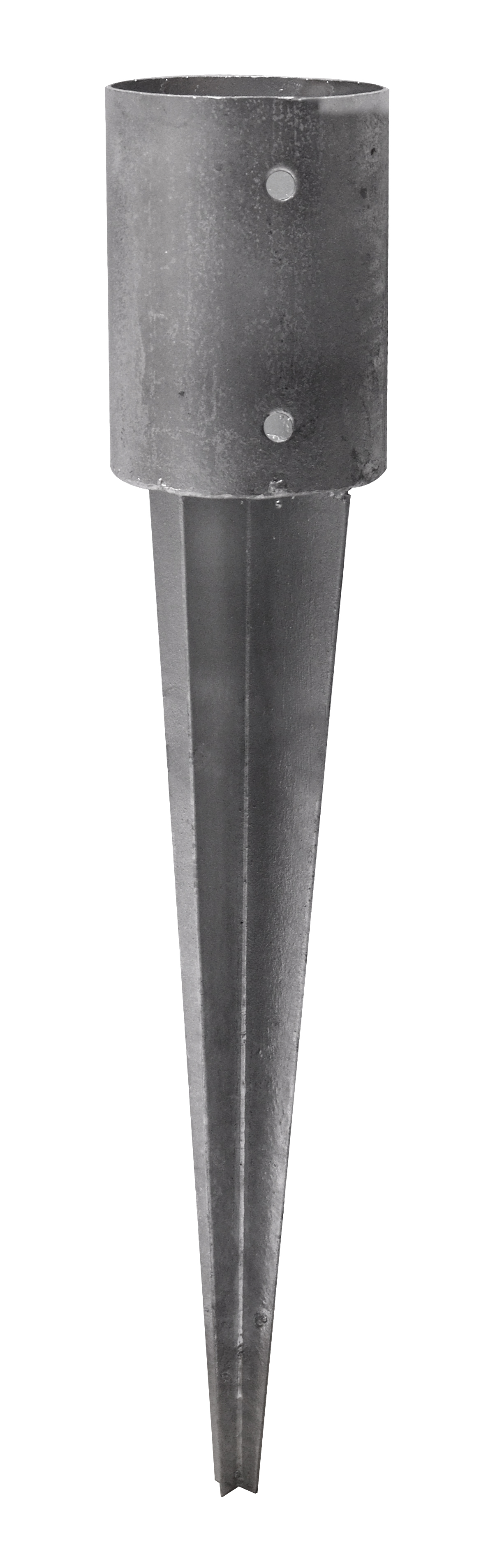 Ronde Paalhouder met punt Ø10.1 x 75 cm - Per Stuk