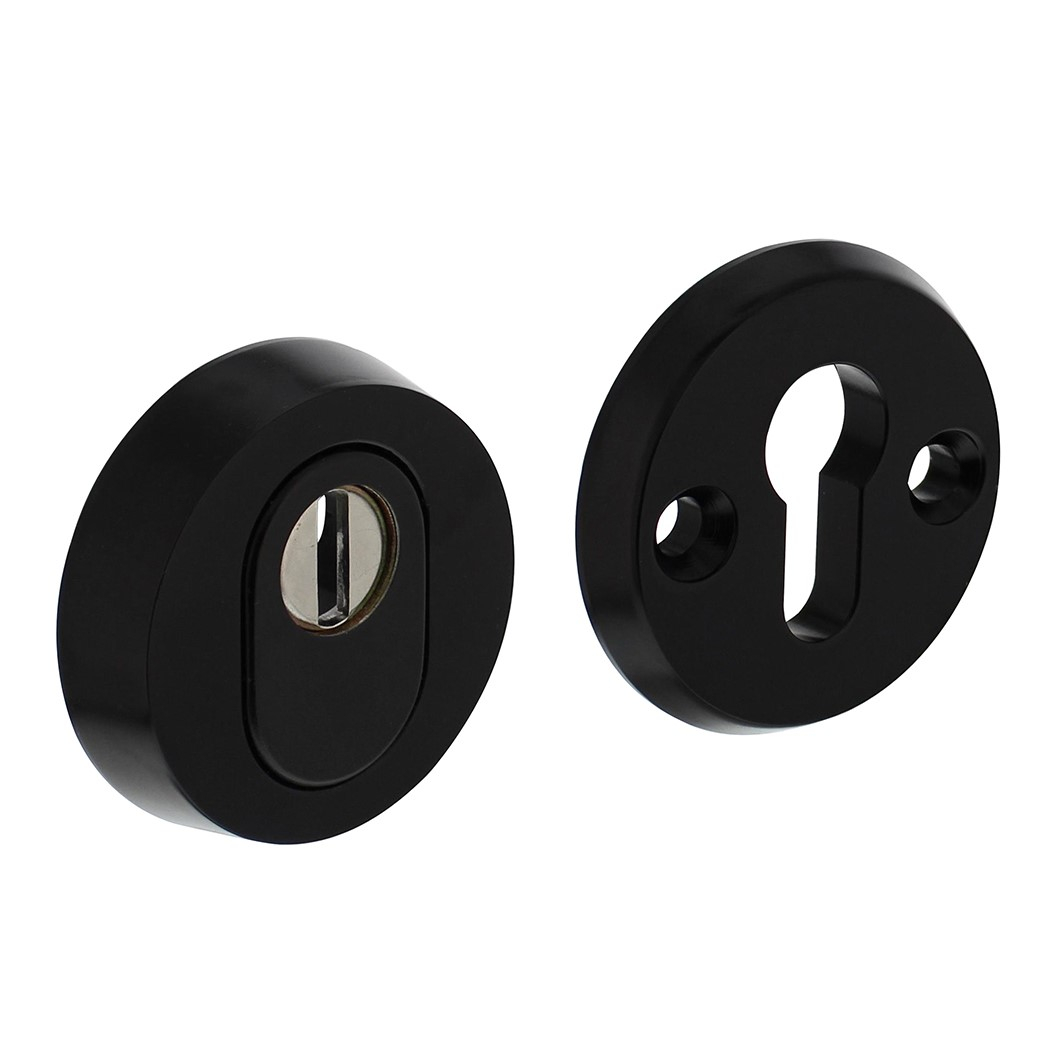 Veiligheidsrozet rond aluminium zwart - Per Set