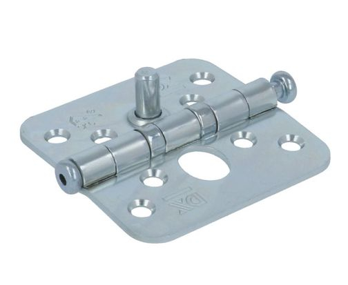 Veiligheidsscharnier SKG ** met Kogellager 76 x 76 mm Verzinkt met Ronde Hoek - Per stuk