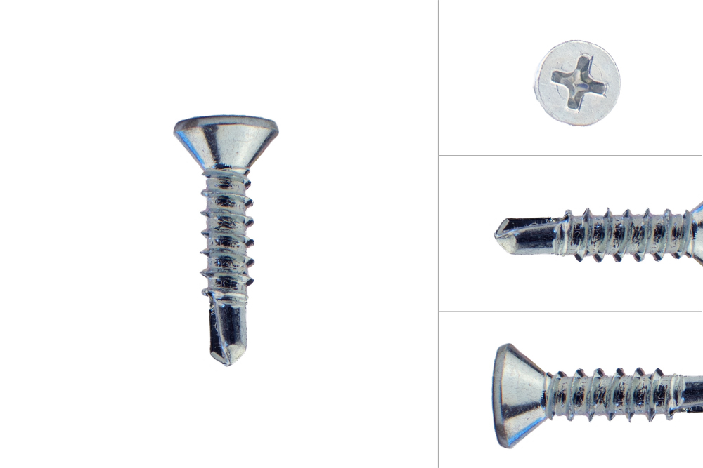 Zelftappers met boorpunt 3.5 x 16 mm Verzinkt - 200 Stuks