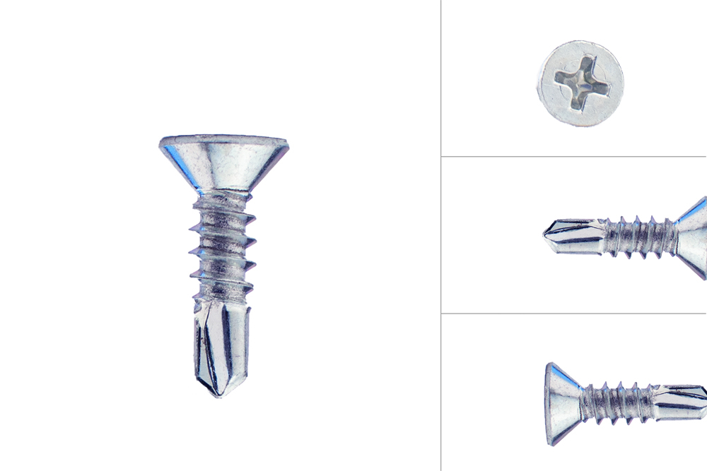 Zelftappers met boorpunt 4.2 x 19 mm Verzinkt - 200 Stuks