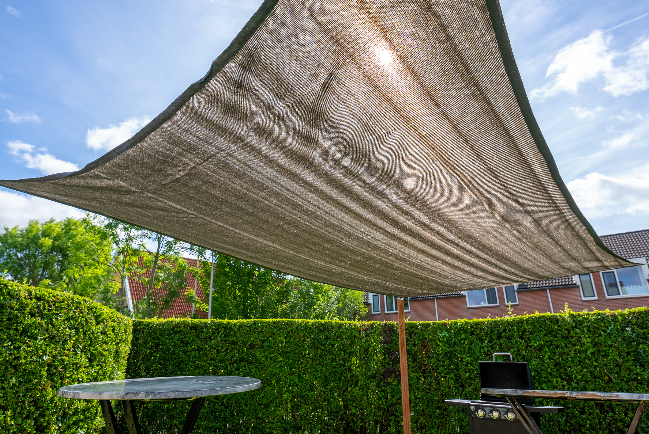 Schaduwdoek Rechthoek 3 x 4 m - 320gr/m2 - Antraciet - Per Stuk, foto 6 van 6