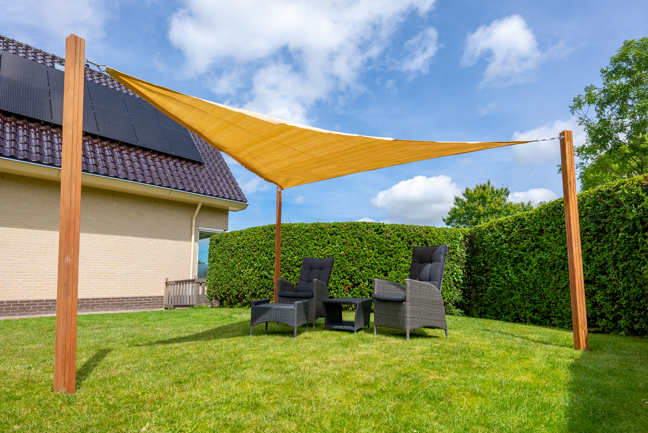 Sonnensegel Dreieck 5x5x5 m Sandfarben kaufen? Wovar!