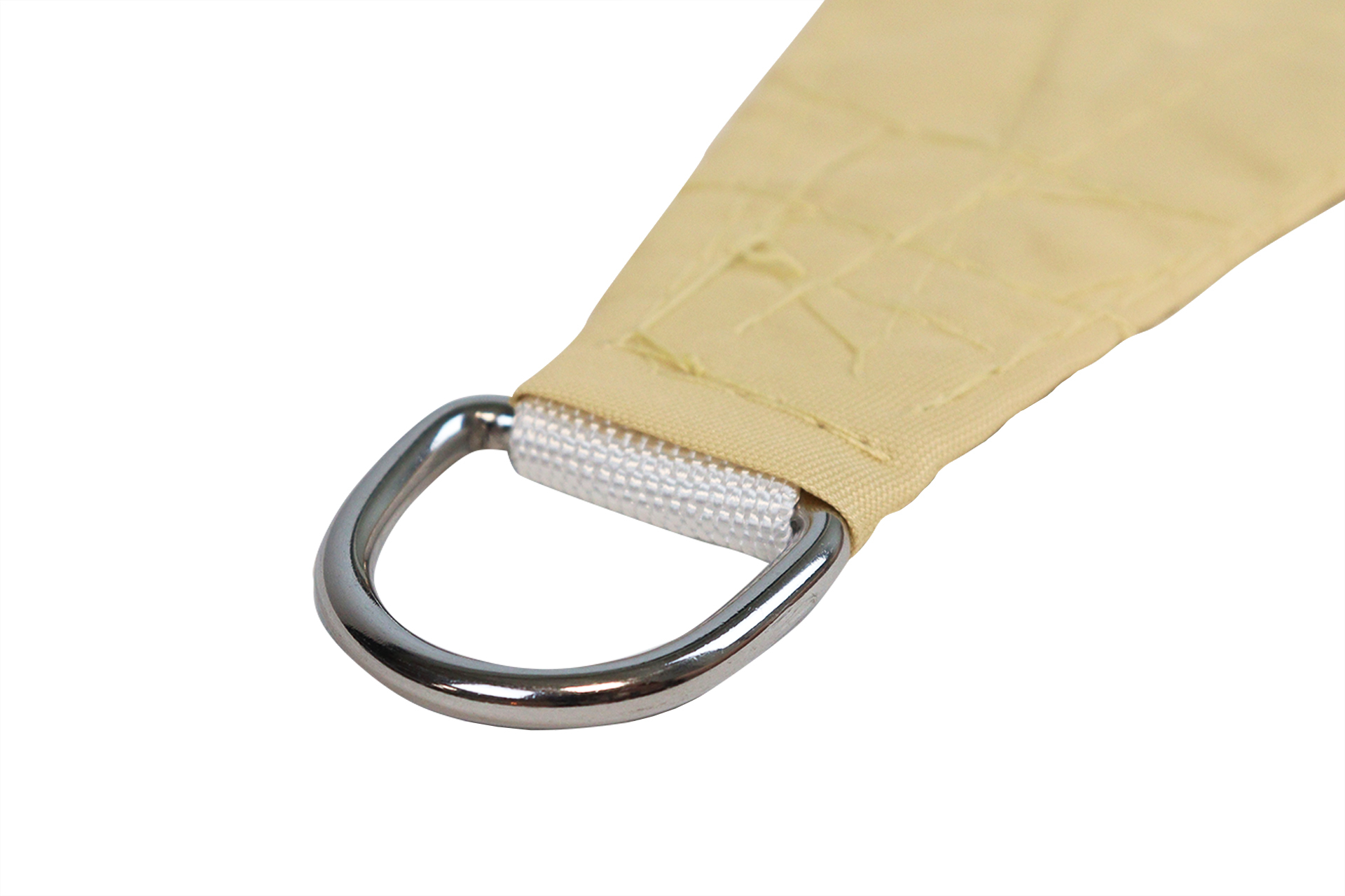 Schaduwdoek Waterdicht Driehoek 4 m - 160gr/m2 - Beige - Per Stuk, foto 3 van 6