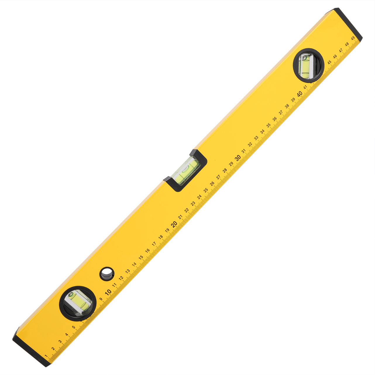 Waterpas 50 cm met liniaal geel - Per Stuk