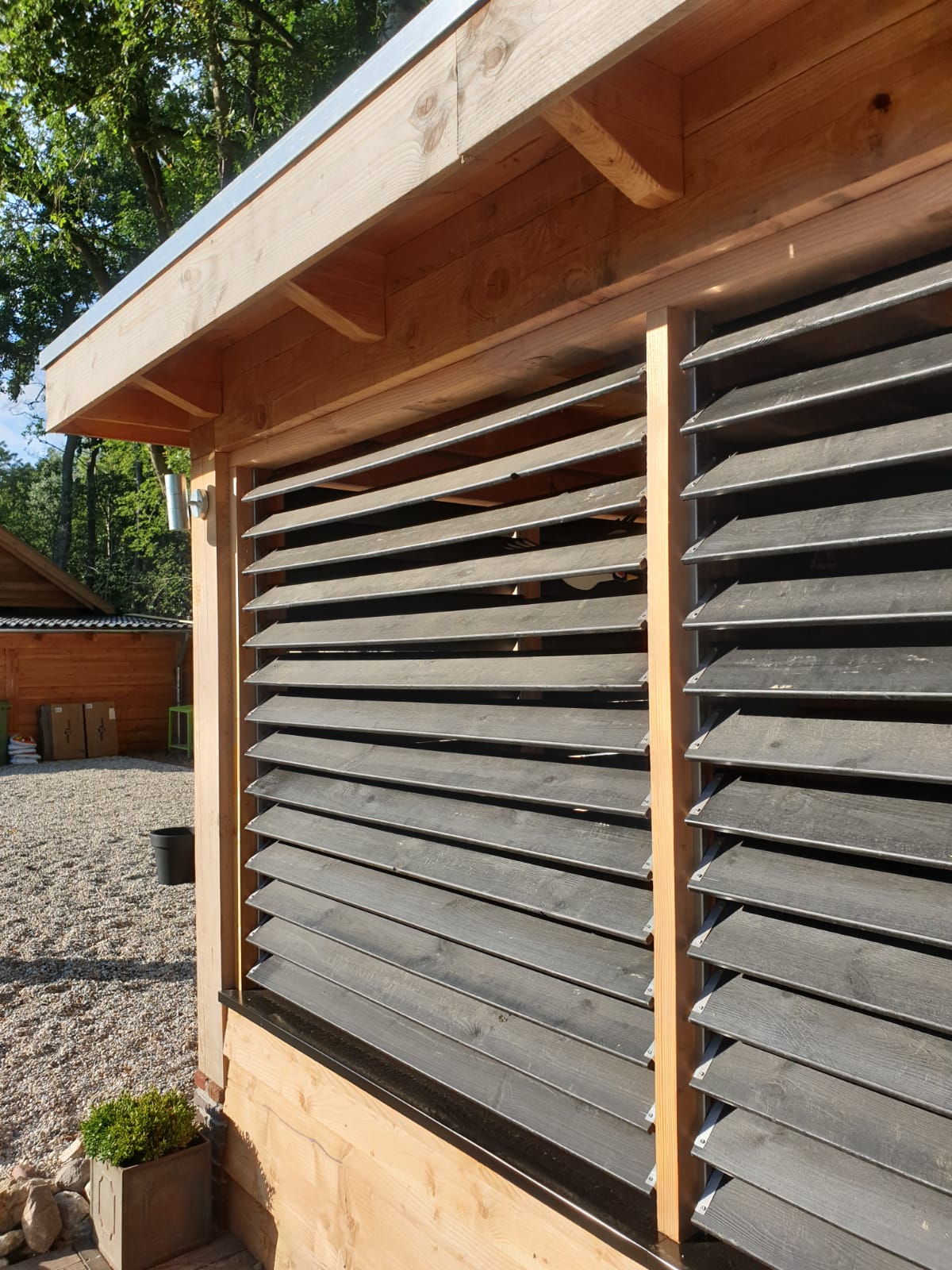 Flex Fence Draaibare Lamellen voor in de tuin RVS 165 cm - 2 stuks