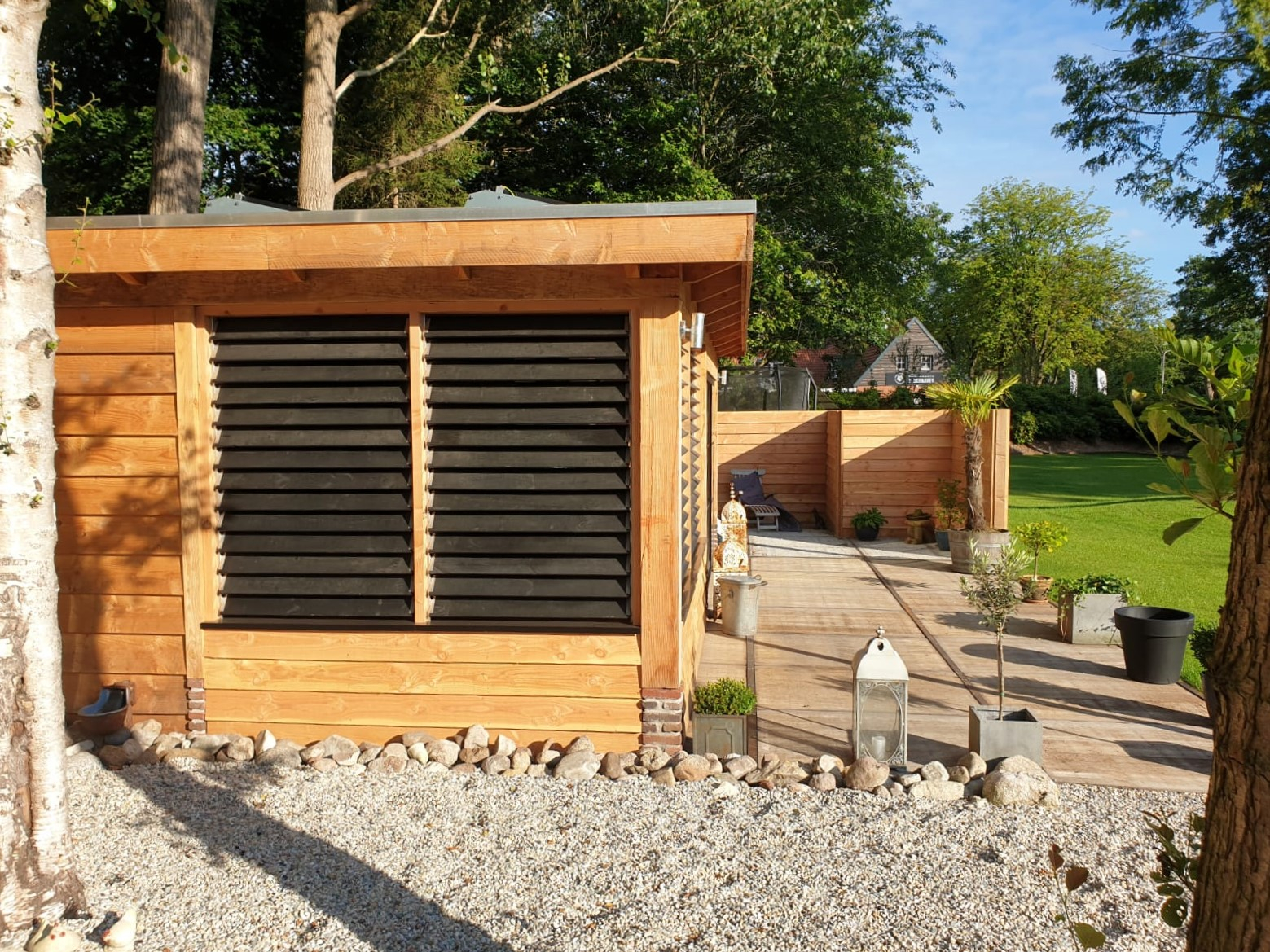 Flex Fence Draaibare Lamellen voor in de tuin RVS 165 cm - 2 stuks, foto 4 van 6