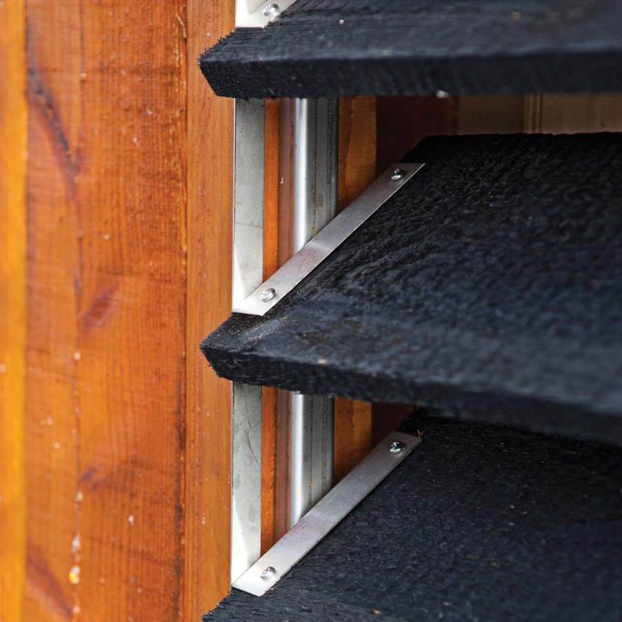 Flex Fence Draaibare Lamellen voor in de tuin RVS 95 cm - 2 stuks, foto 2 van 6