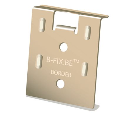 B-Fix Randclips RVS voor Blinde Bevestiging Vlonderplanken - 50 stuks
