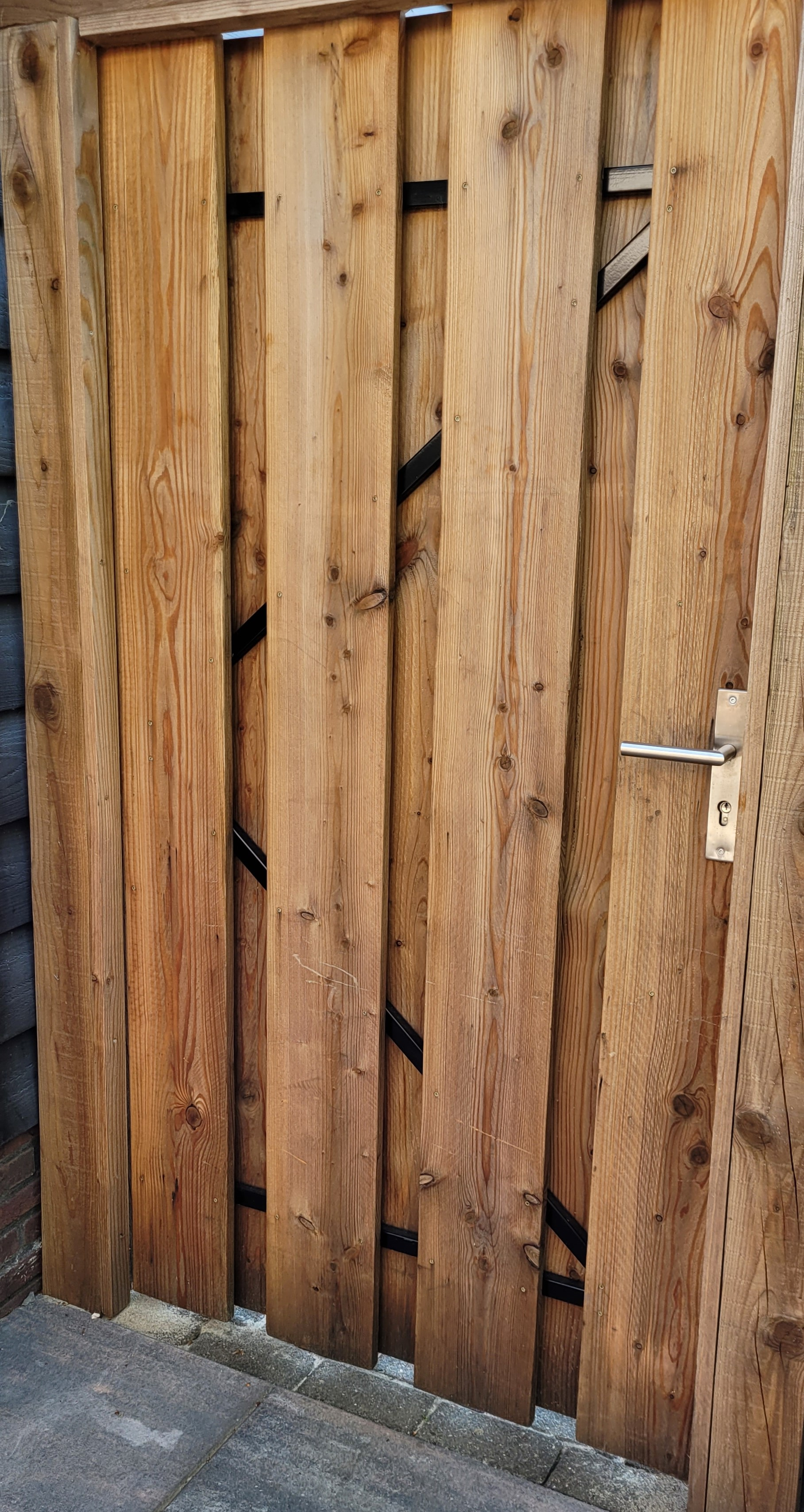 Tuingigant - Schutting tuinpoort compleet - Grenen - 100 cm x 150 cm