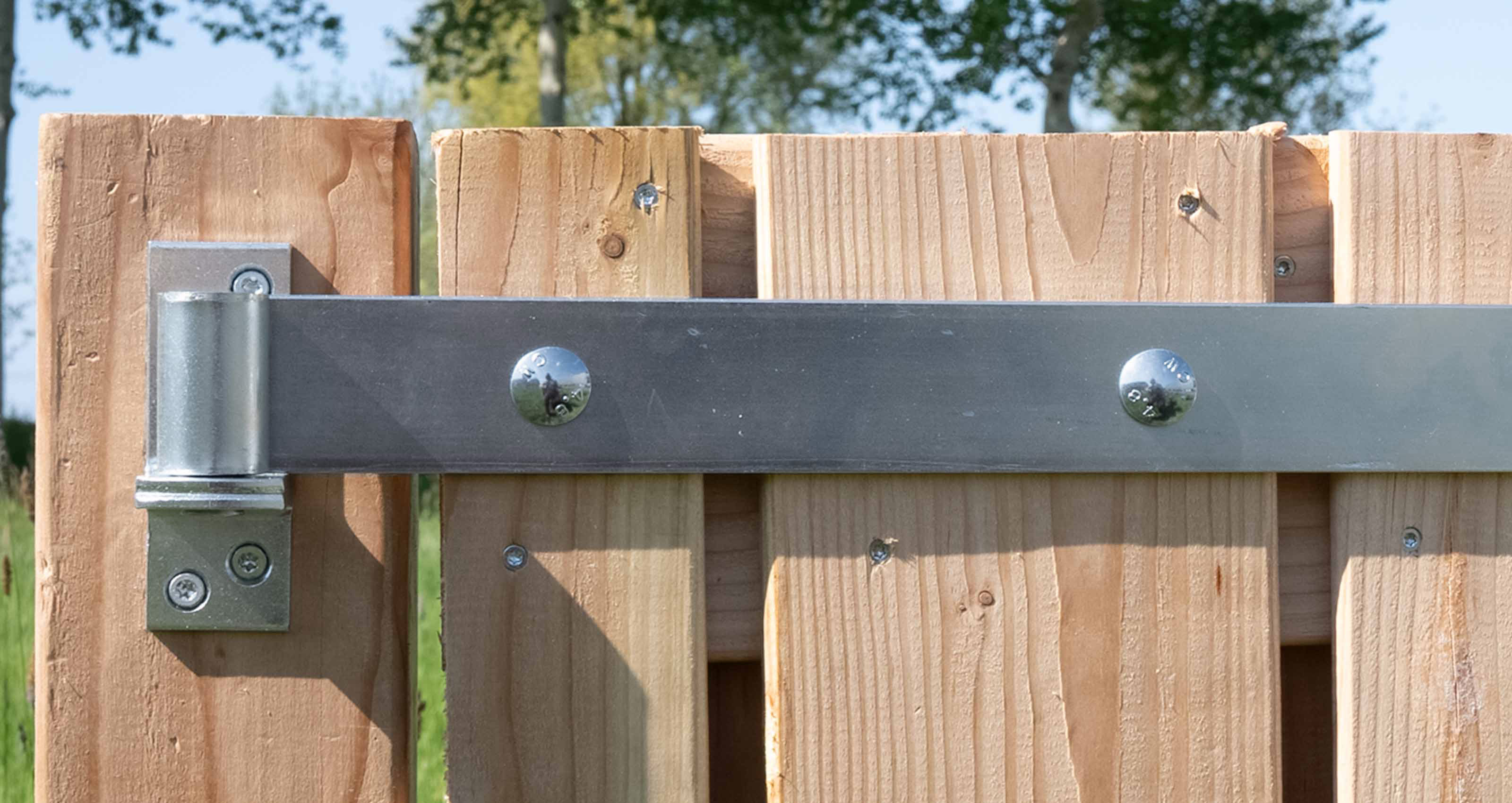Duimheng RVS 40 cm Vierkante gaten Halve Maan - Per stuk, foto 3 van 4