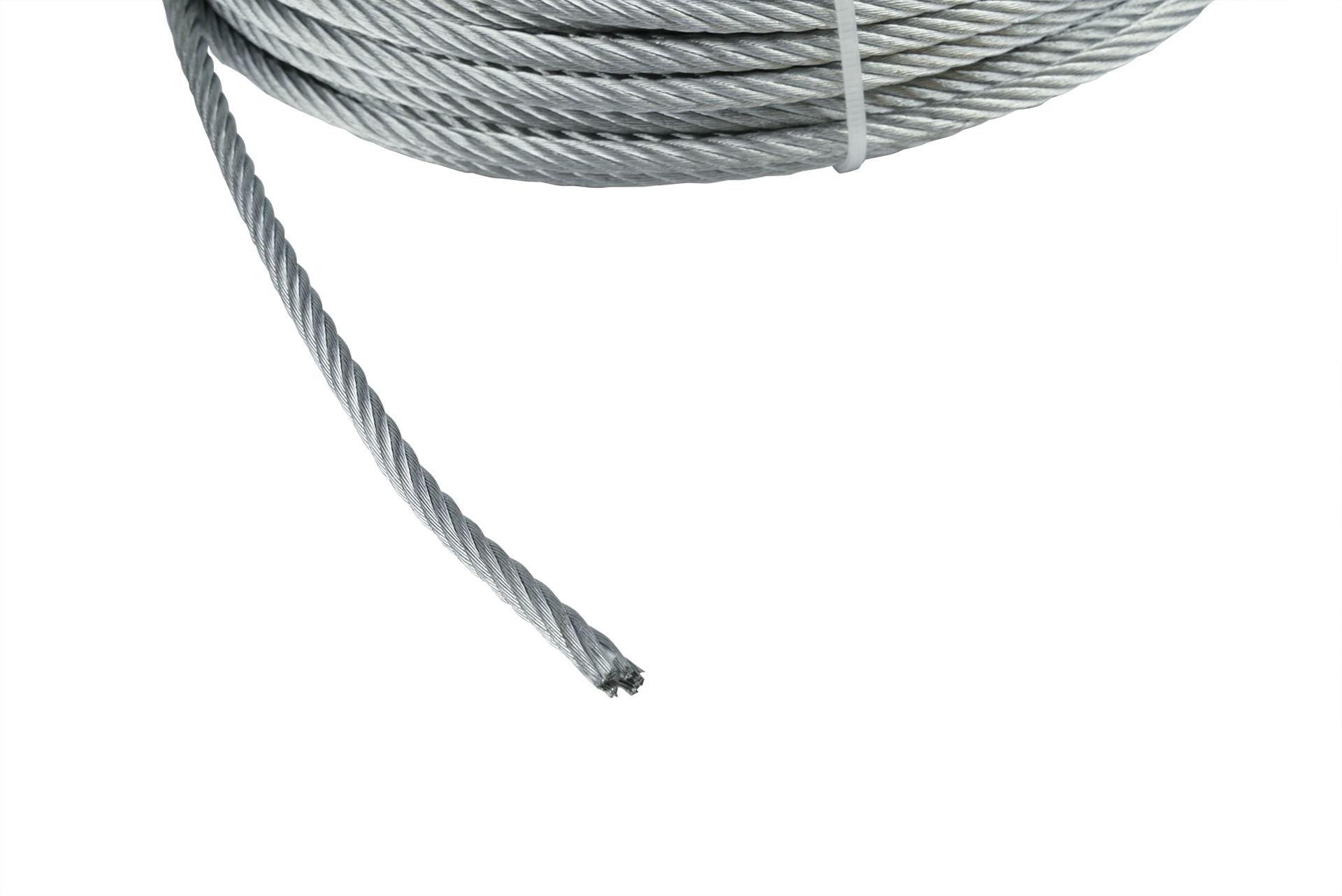 Staalkabel verzinkt 4 mm - Bundel 25 meter, foto 2 van 2