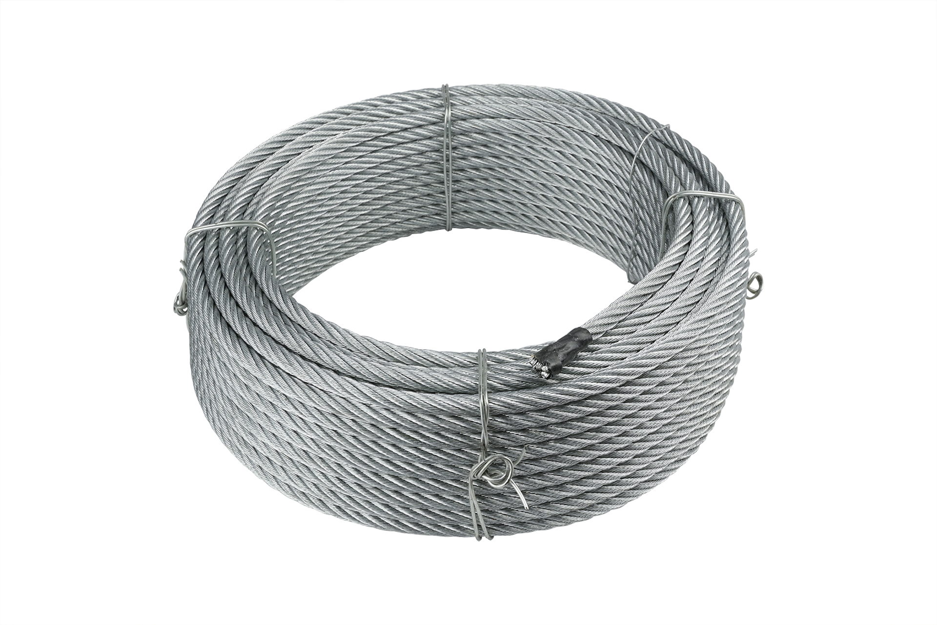 Staalkabel verzinkt 6mm - Bundel 25 meter