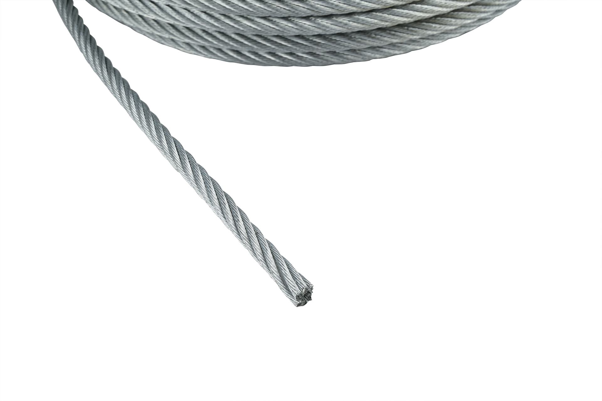Staalkabel verzinkt 6mm - Bundel 25 meter, foto 2 van 2