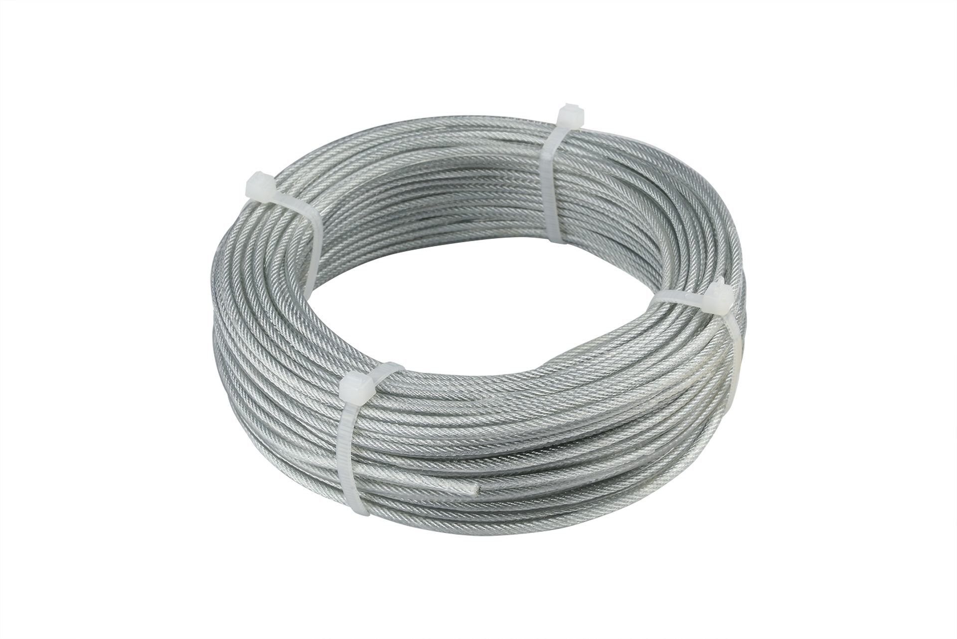 Staalkabel verzinkt PVC 1,5 - 2,5 mm - Bundel 25 meter