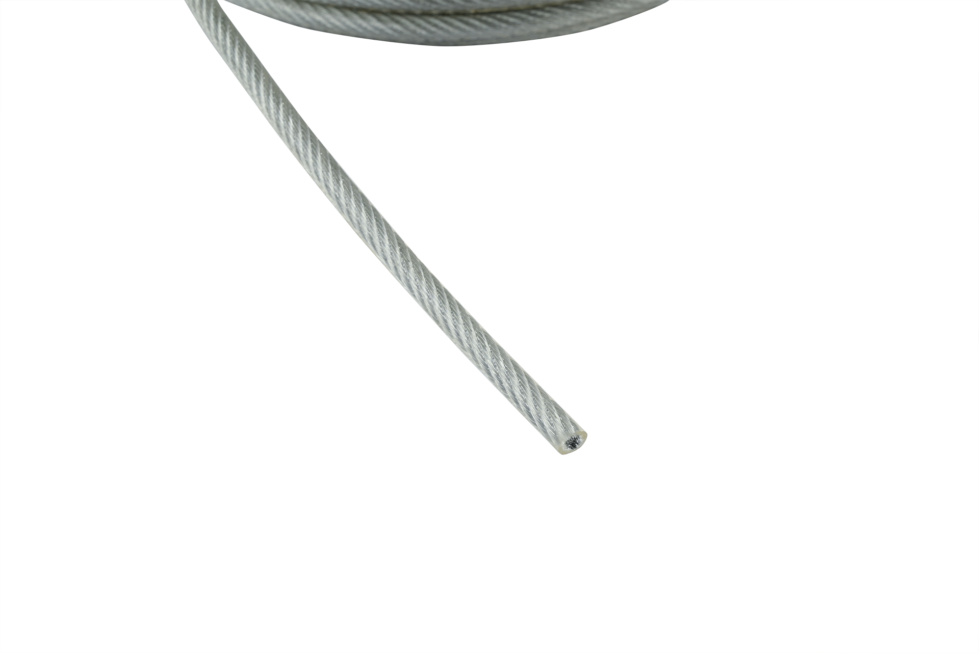 Staalkabel verzinkt PVC 3-5 mm - Bundel 25 meter, foto 2 van 2